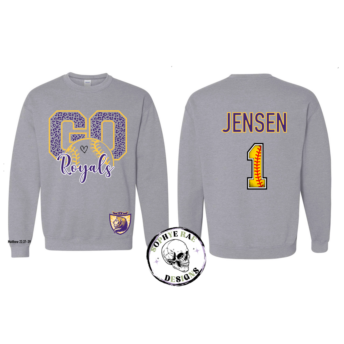 VVCS Go Royals Softball Sport Grey