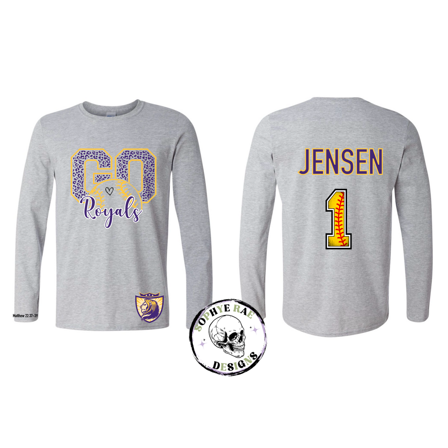 VVCS Go Royals Softball Sport Grey