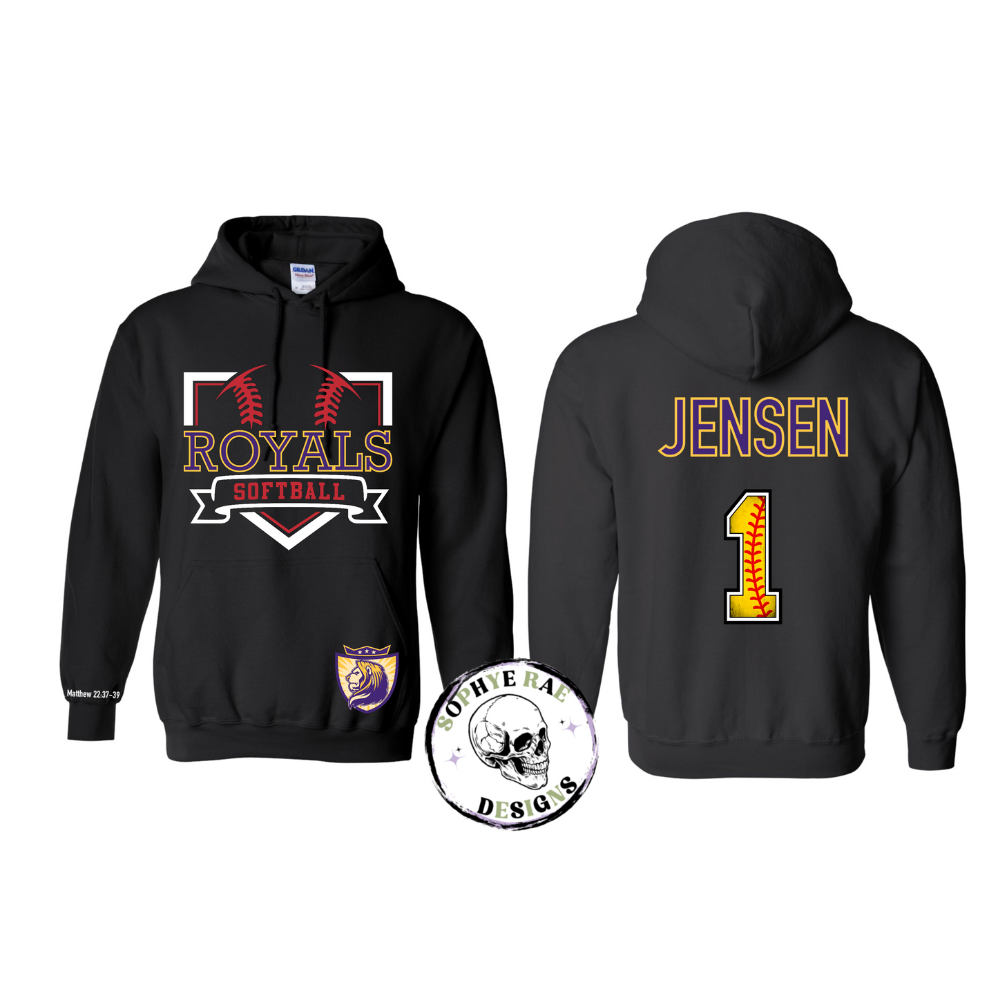 VVCS Royals Softball Base Black