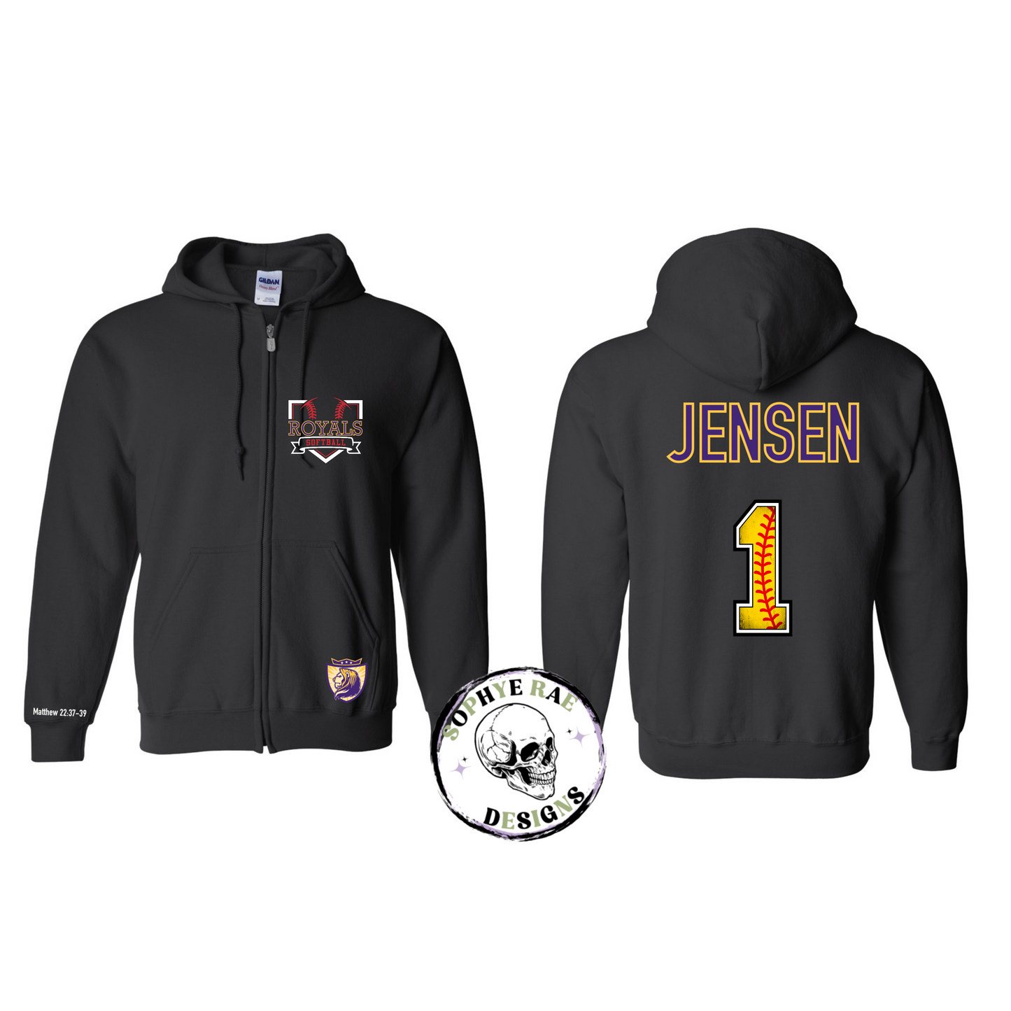 VVCS Royals Softball Base Black