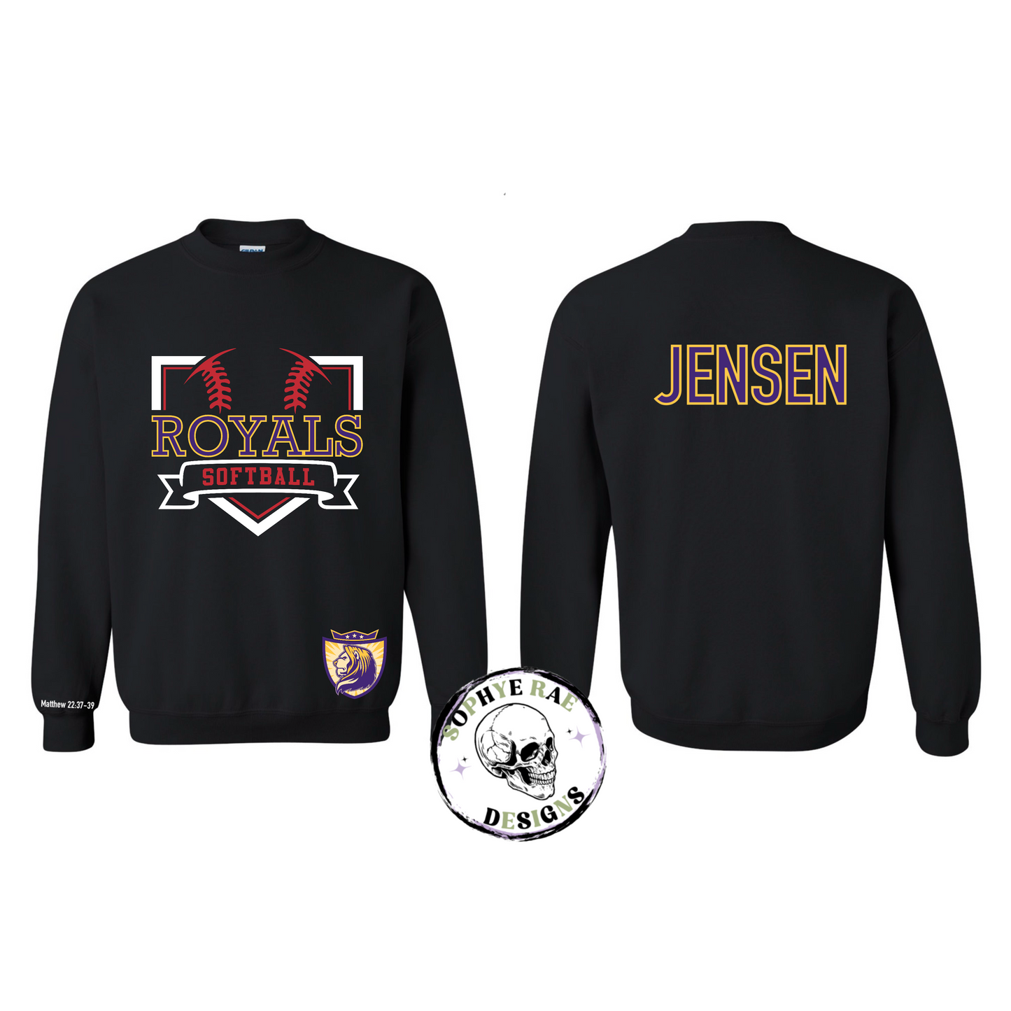 VVCS Royals Softball Base Black