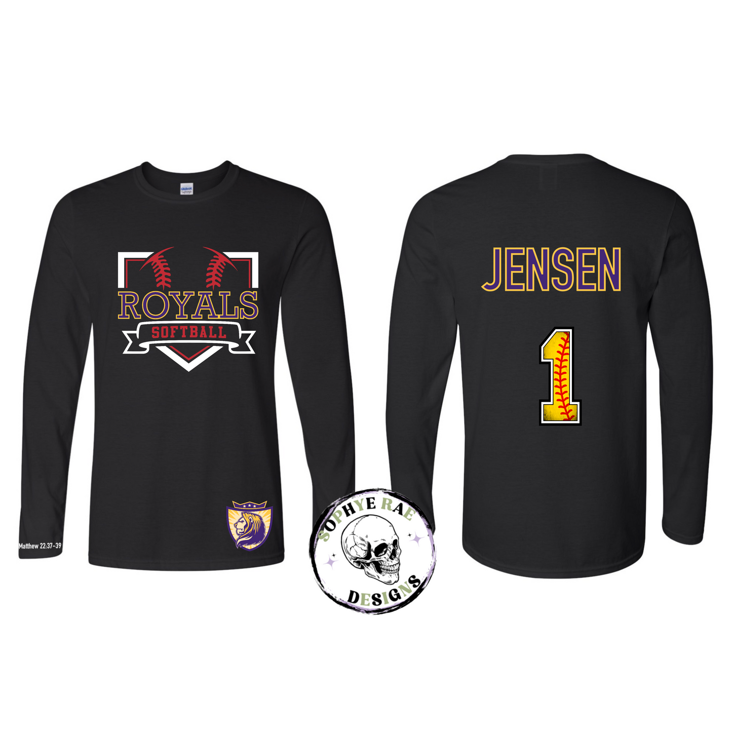 VVCS Royals Softball Base Black