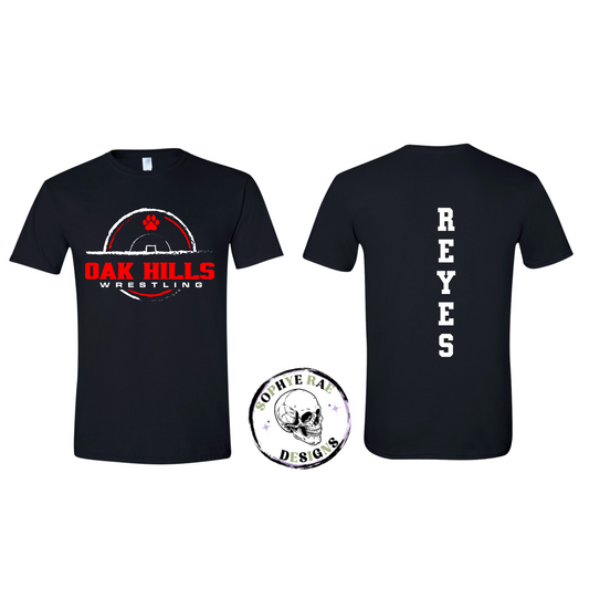 Oak Hills Round Wrestling T-Shirt