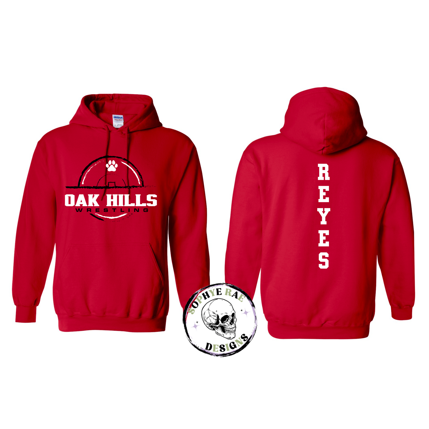 Oak Hills Round Wrestling Hoodie