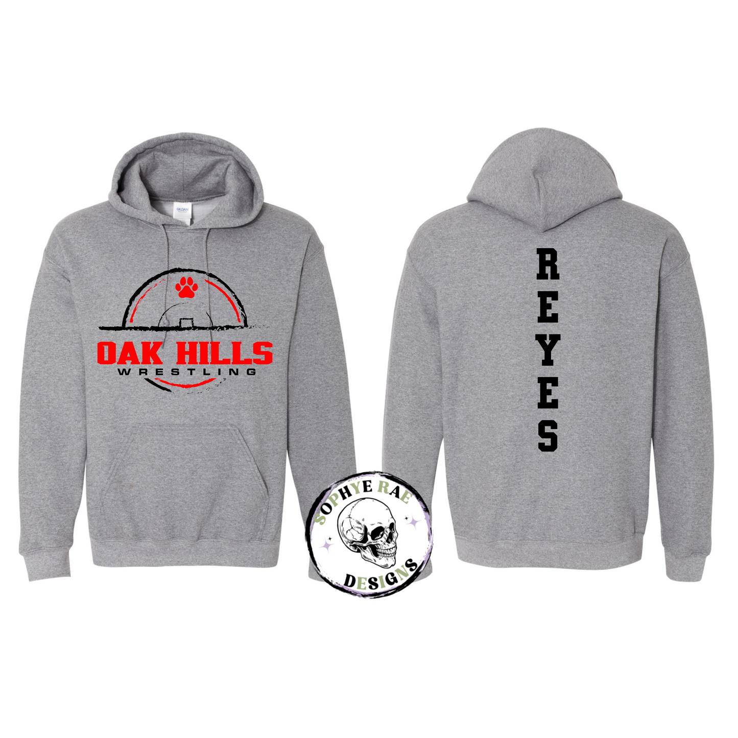 Oak Hills Round Wrestling Hoodie