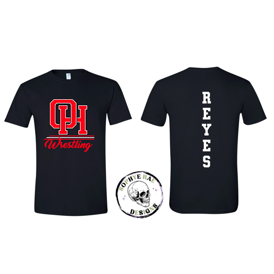 Oak Hills Wrestling Lines T-Shirt