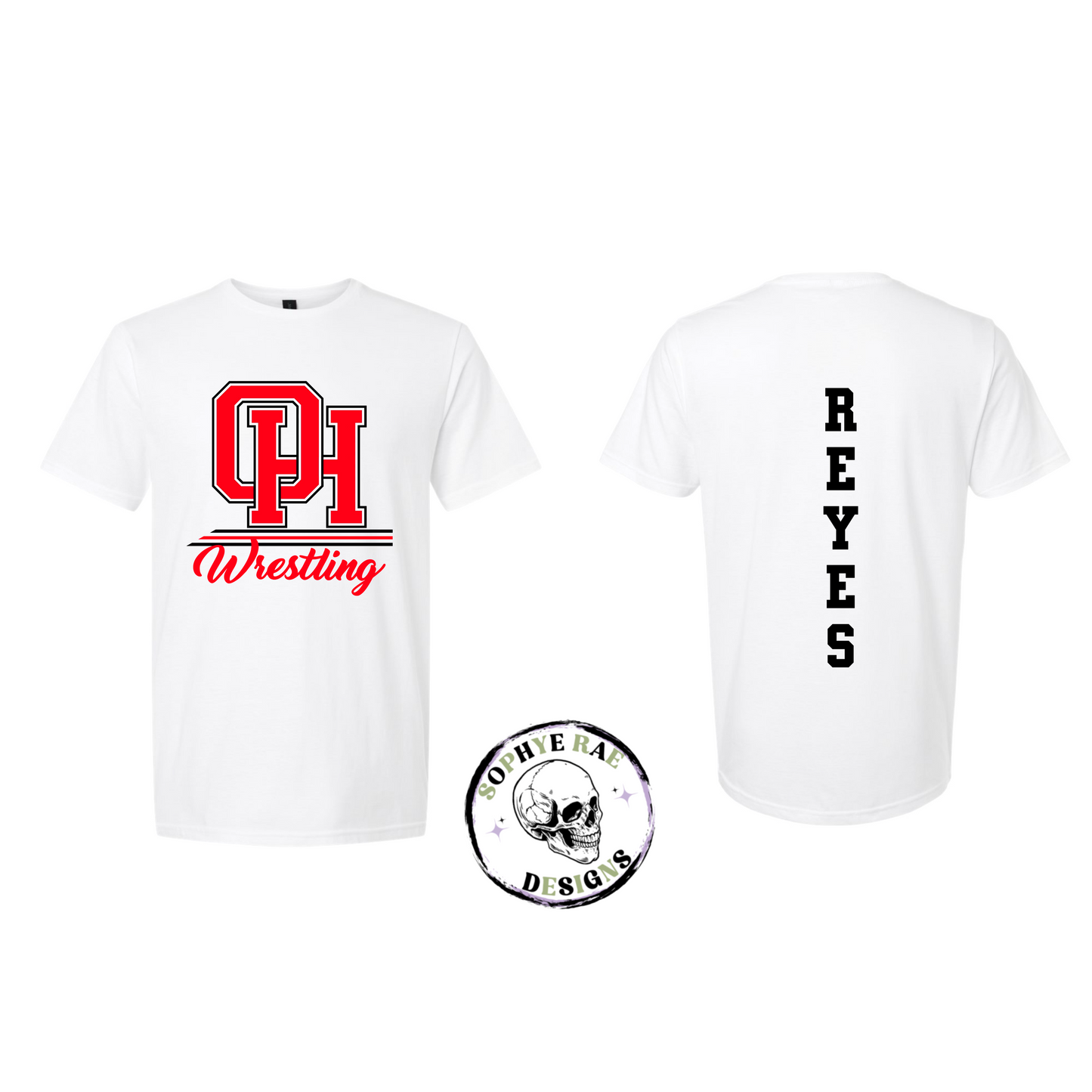 Oak Hills Wrestling Lines T-Shirt