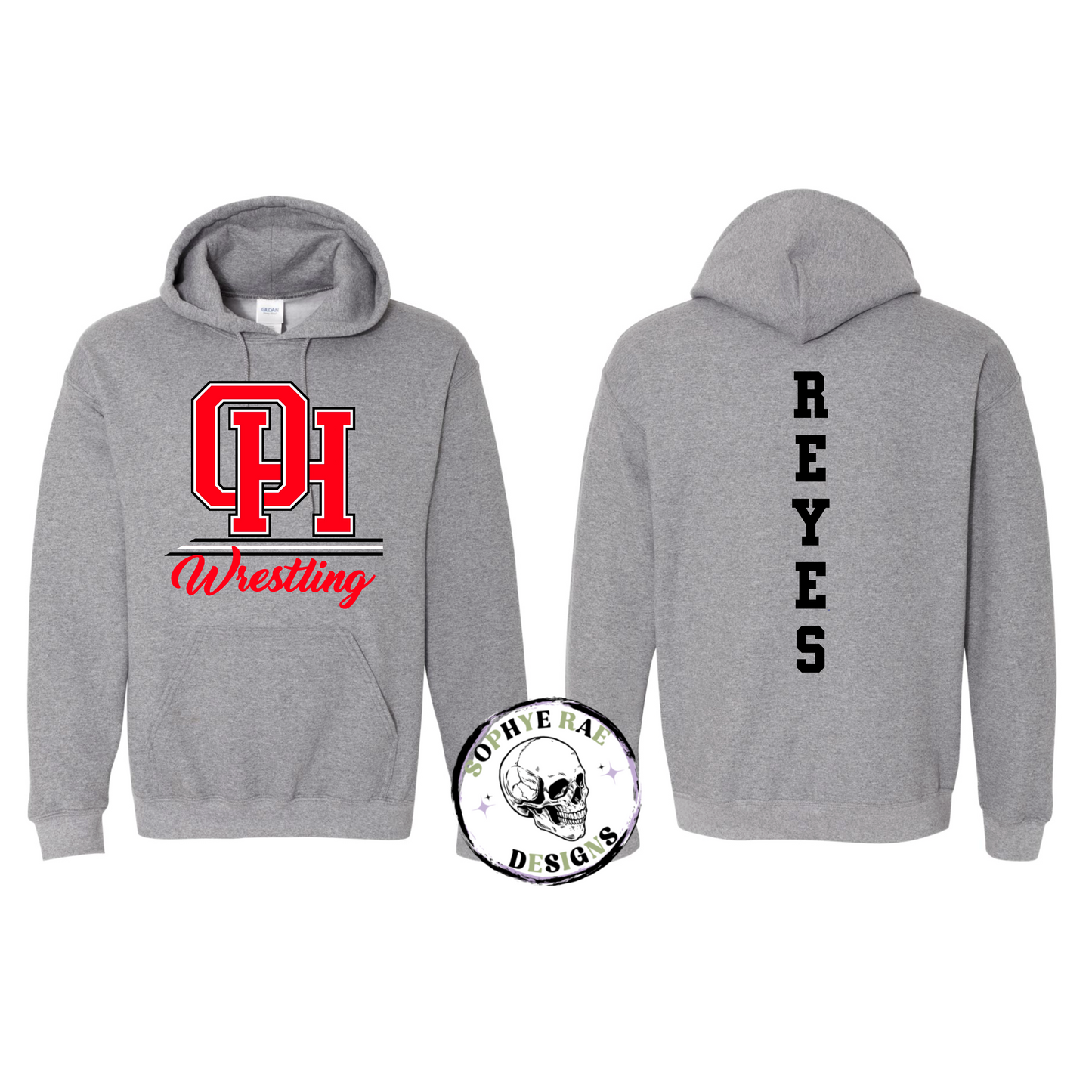 Oak Hills Wrestling Lines Hoodie