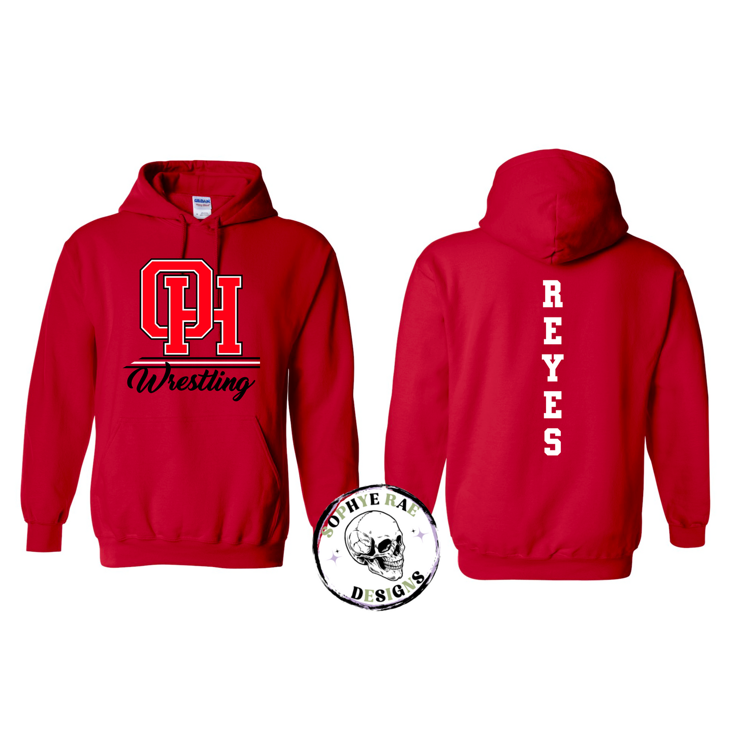 Oak Hills Wrestling Lines Hoodie