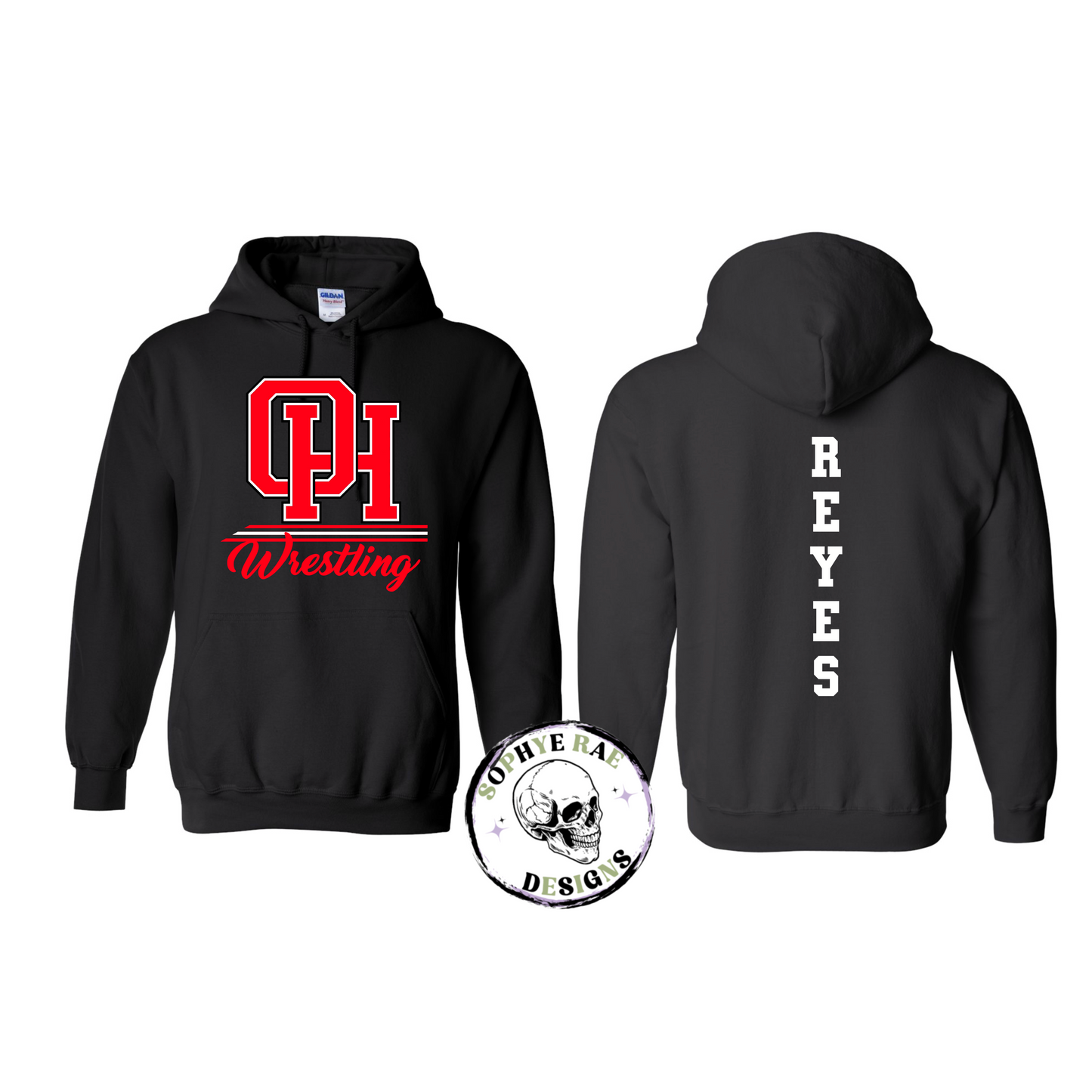 Oak Hills Wrestling Lines Hoodie