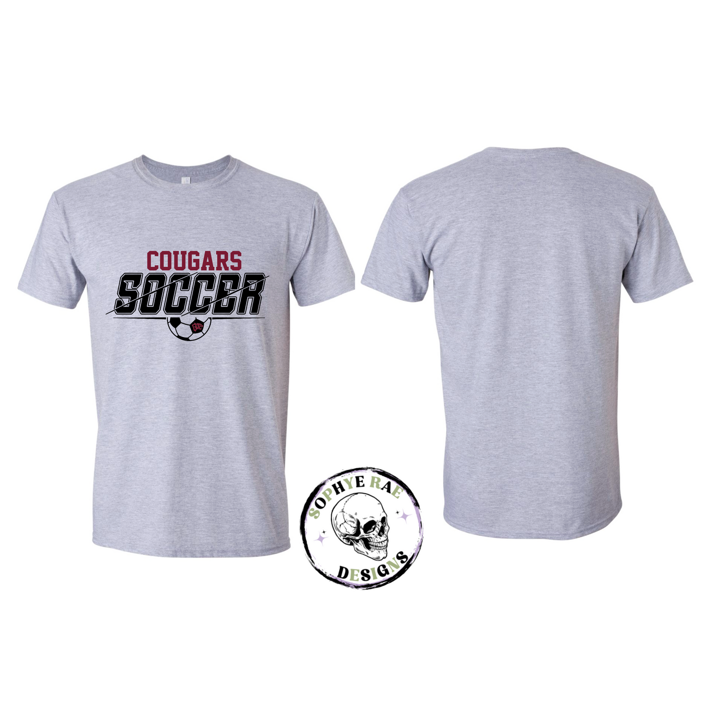 Cougars Split Soccer T-Shirt