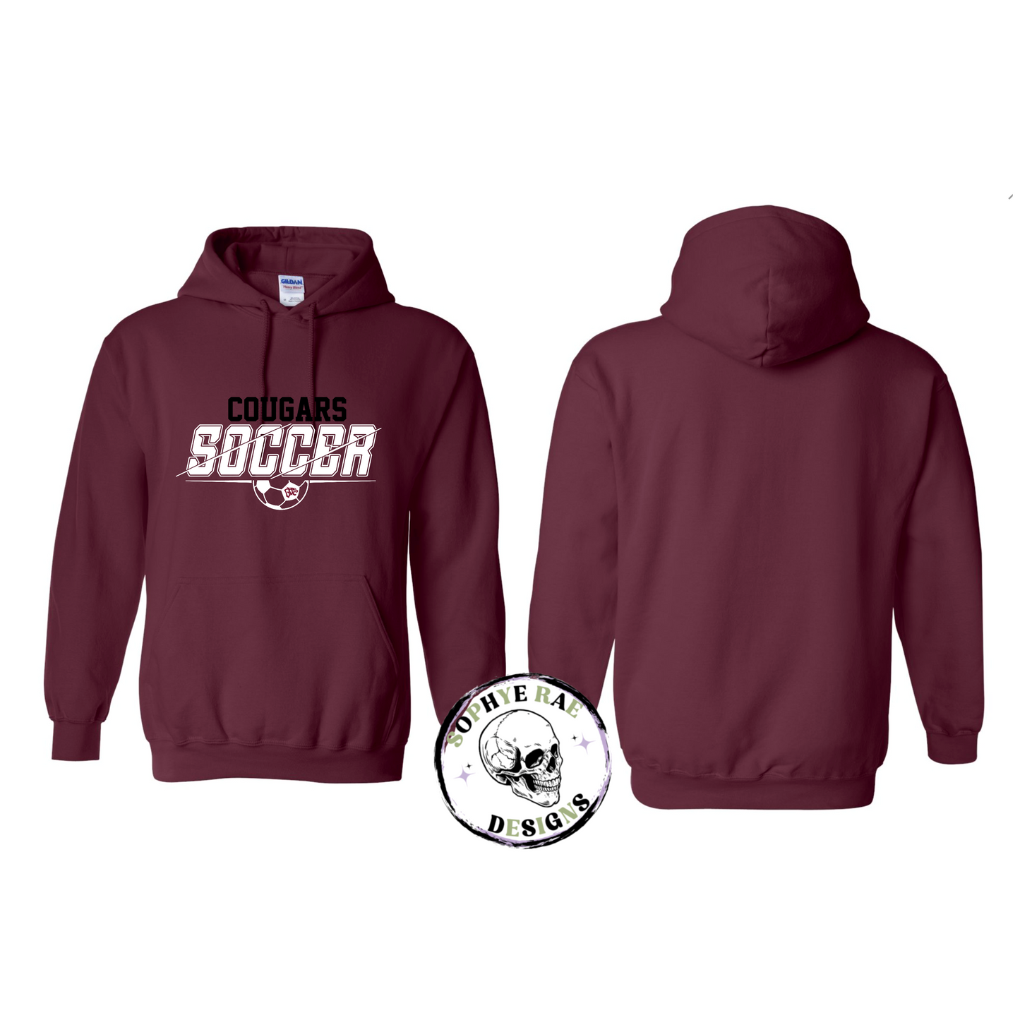 Cougars Split Soccer Pull-Over Hoodie