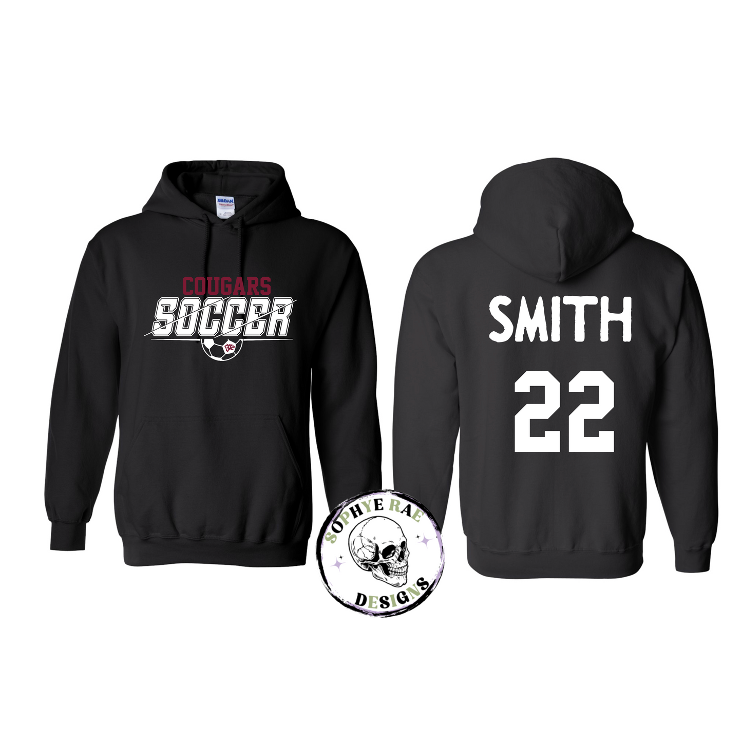 Cougars Split Soccer Pull-Over Hoodie