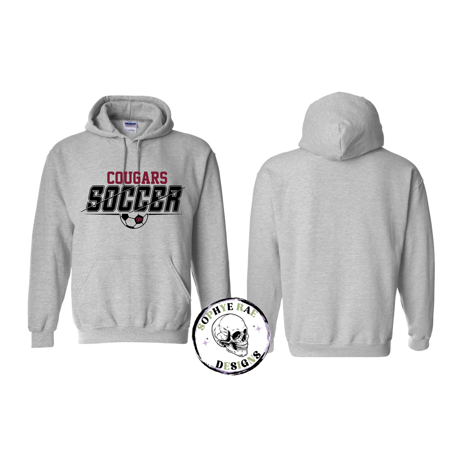 Cougars Split Soccer Pull-Over Hoodie