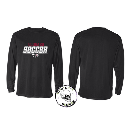 Cougars Split Soccer Long Sleeve Moisture Wicking Shirt