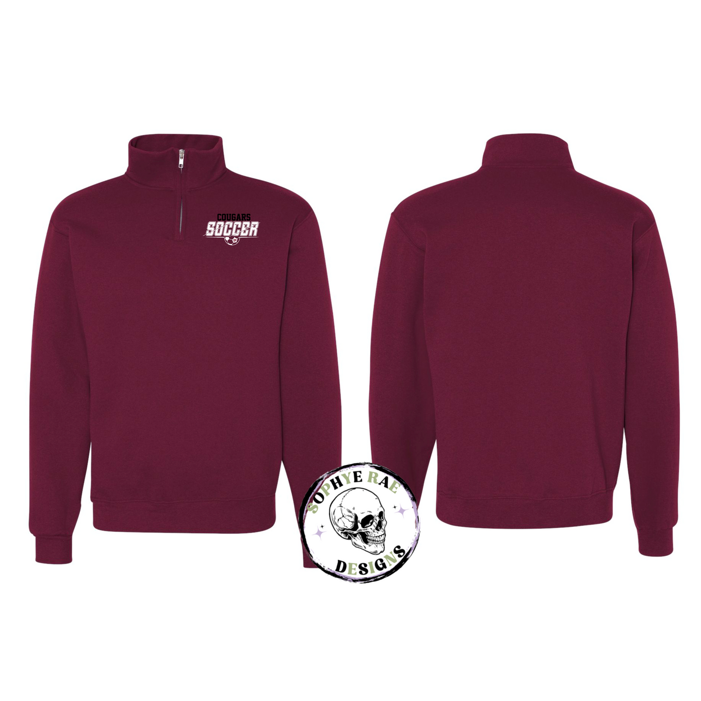 Cougars Split Soccer Quarter Zip Sweatshirt