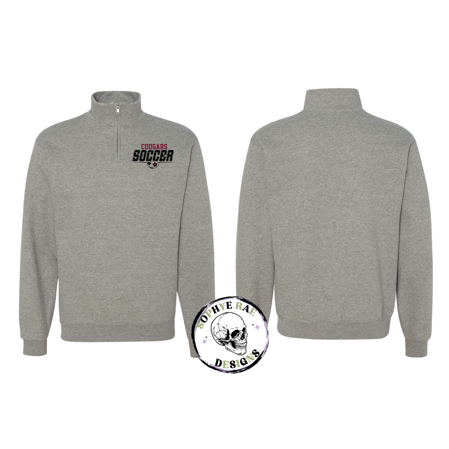Cougars Split Soccer Quarter Zip Sweatshirt