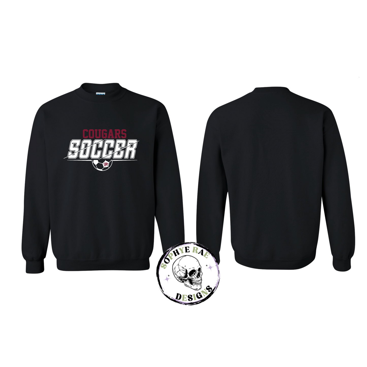 Cougars Split Soccer Crewneck