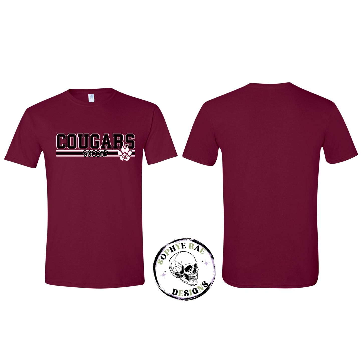 Cougars Lines Soccer T-Shirt