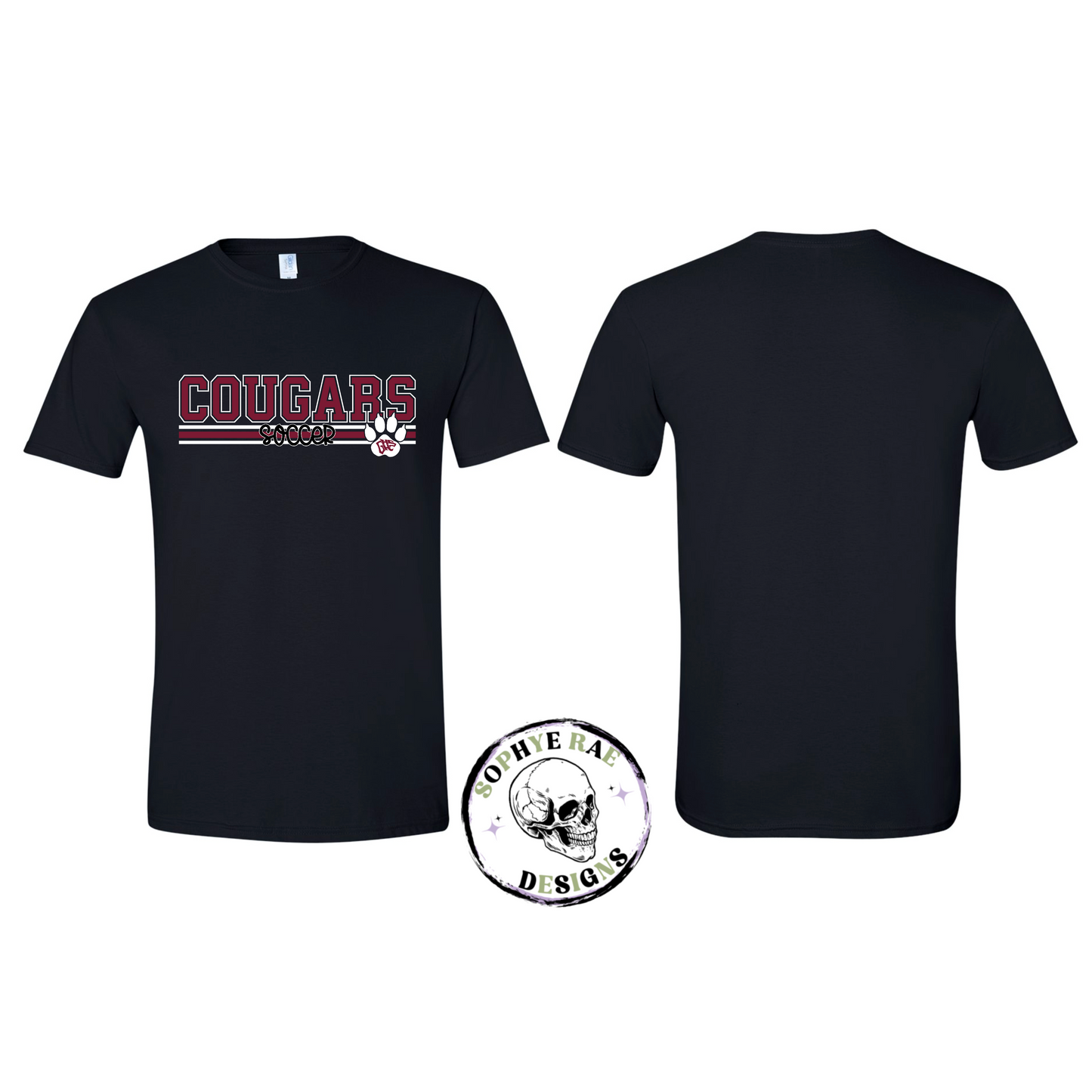Cougars Lines Soccer T-Shirt