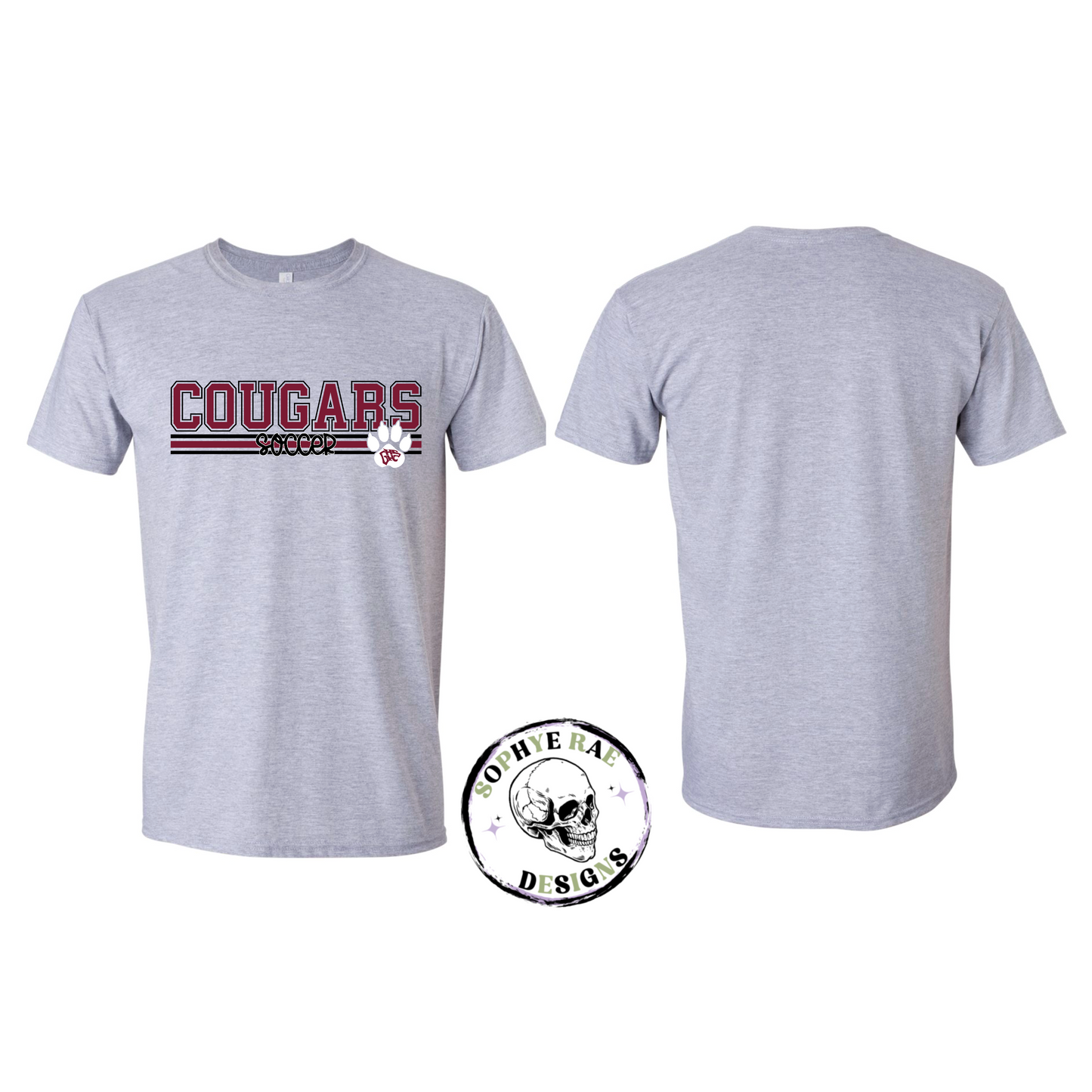 Cougars Lines Soccer T-Shirt