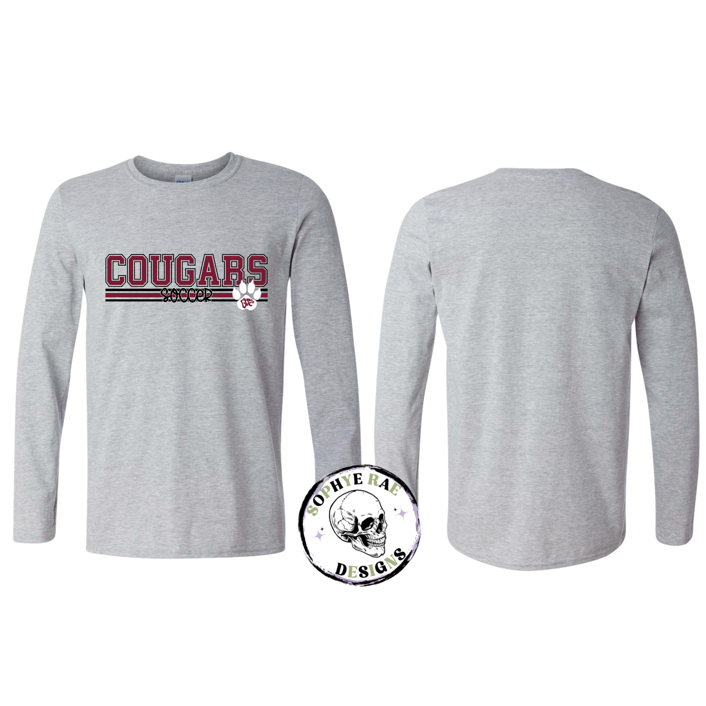 Cougars Lines Soccer Long Sleeve Shirt