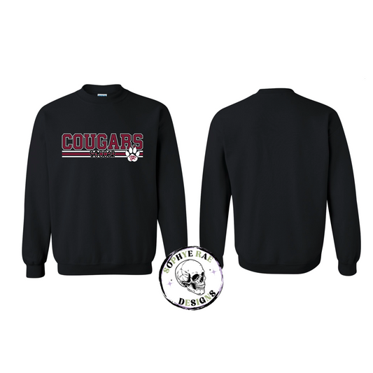 Cougars Lines Soccer Crewneck