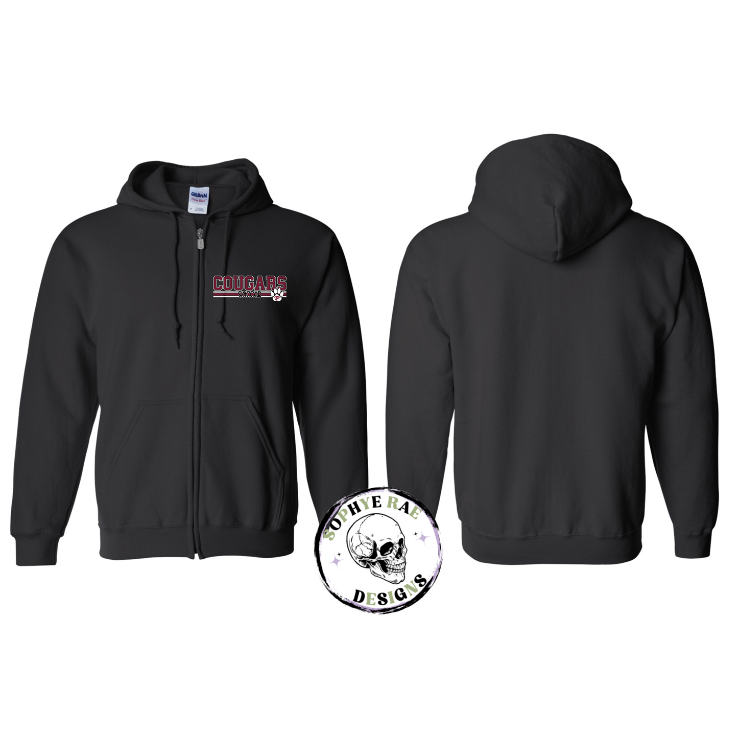Cougars Lines Soccer Zip-Up