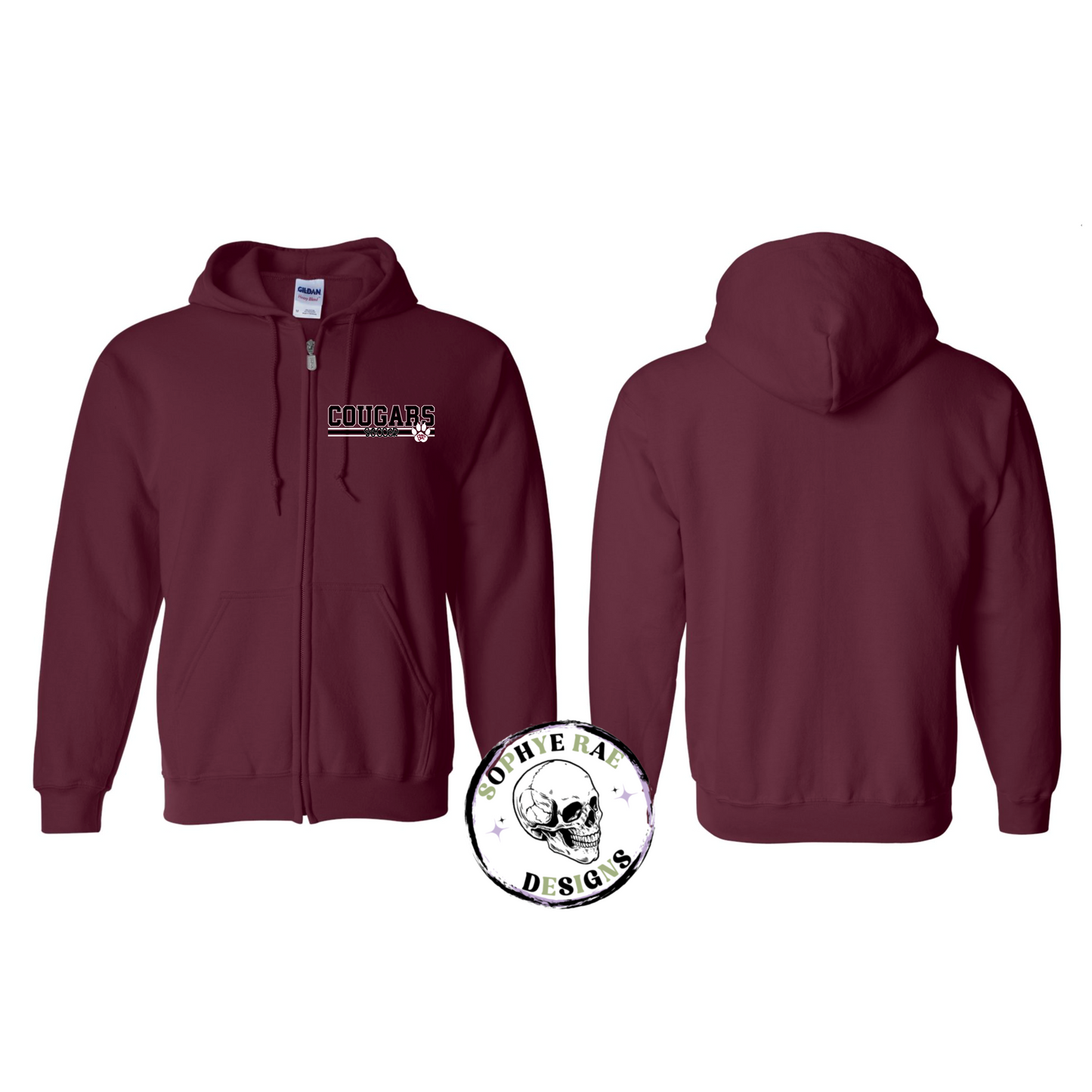 Cougars Lines Soccer Zip-Up