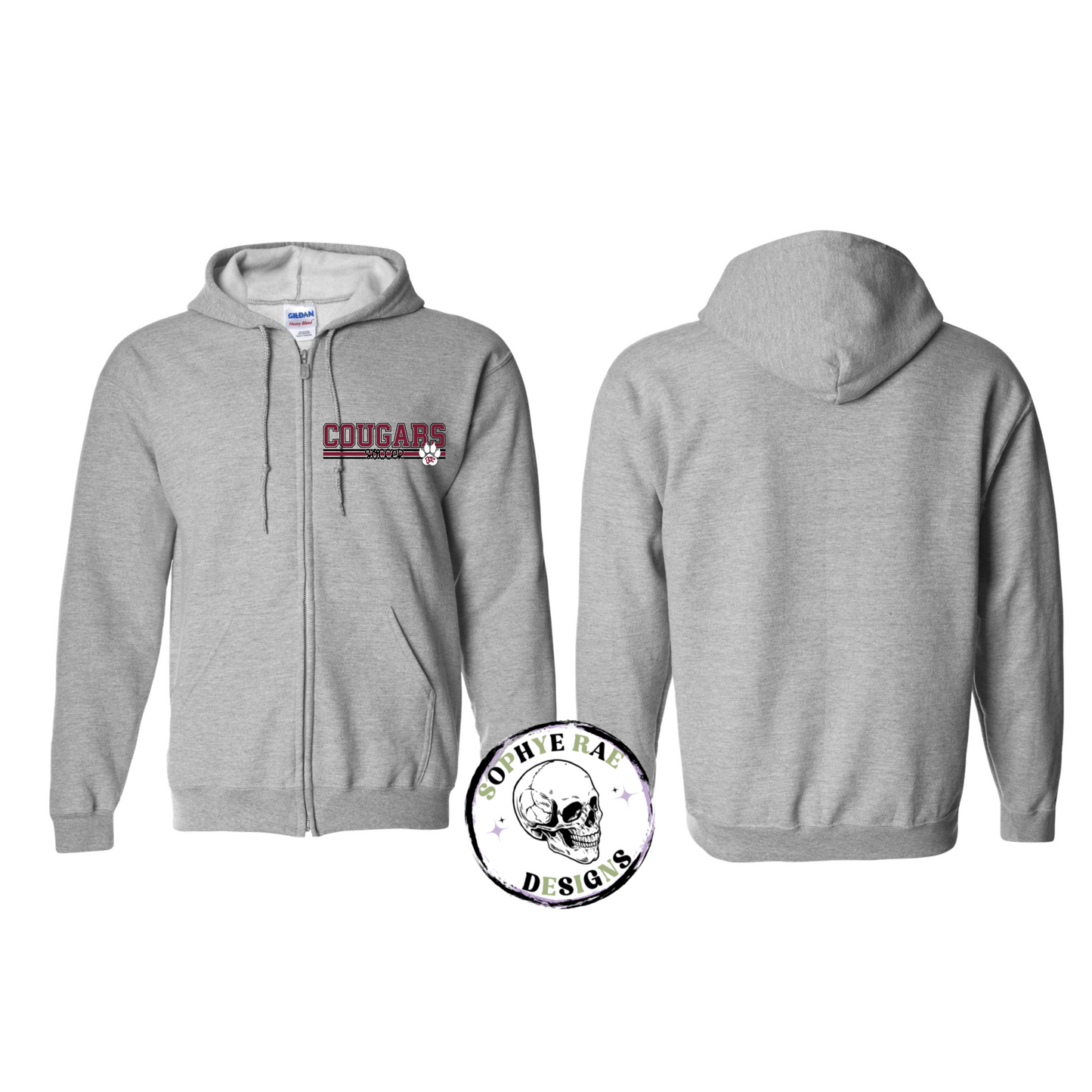 Cougars Lines Soccer Zip-Up