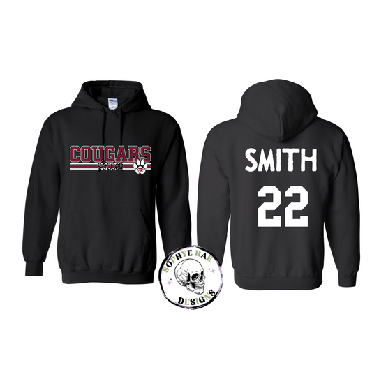Cougars Lines Soccer Pull-Over Hoodie