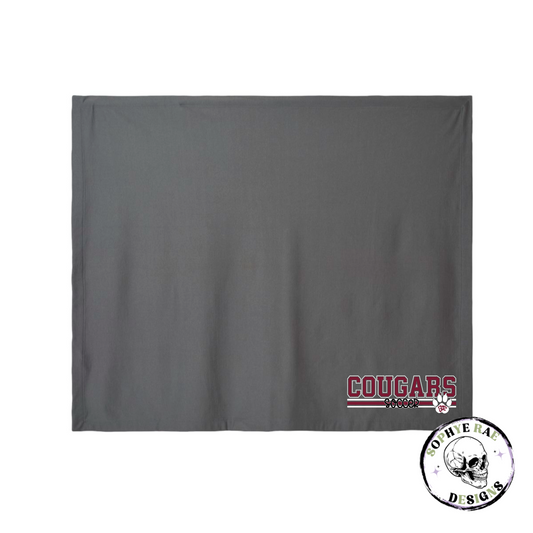 Cougars Lines Soccer Blanket