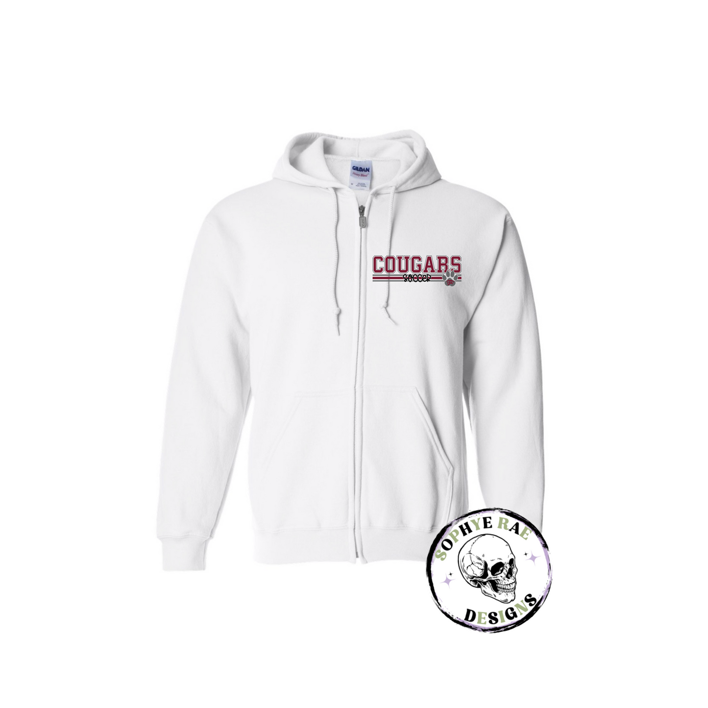 Cougars Lines Soccer Zip-Up