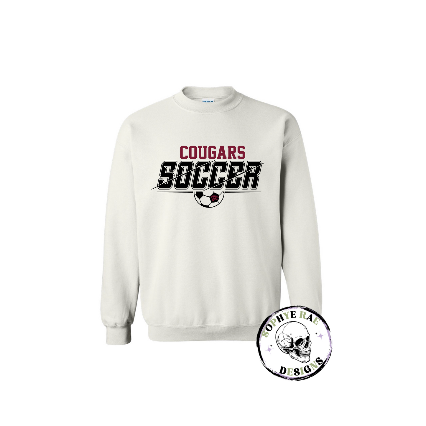 Cougars Split Soccer Crewneck